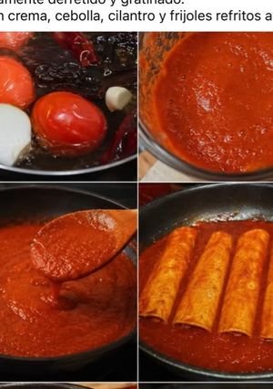Una foto de Las enchiladas de mi mamá