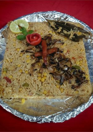 A picture of Chana dal Pulao.