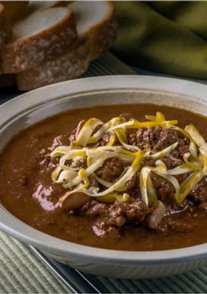 A picture of Denise's crockpot chili.