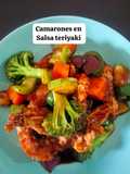 Camarones en salsa teriyaki