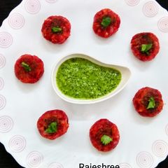 A picture of Amla and Beetroot Tikki.