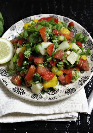 A picture of Salatet Batata (Lebanese Style Potato Salad).