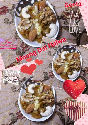 A picture of Moong dal halwa.