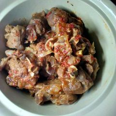 A picture of Goat meat pepper soup.