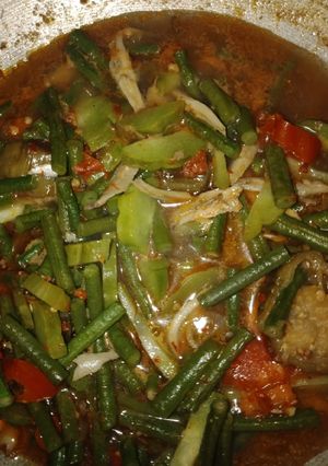 Foto resep Tumis kacang panjang,labu bumbu cabai teri