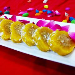 A picture of Coconut peanut roll.