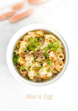 Foto resep Fun MPASI : Mac ‘n Egg