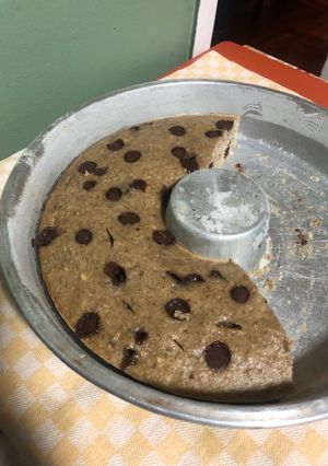 Una foto de Bizcochuelo de banana y chocolate