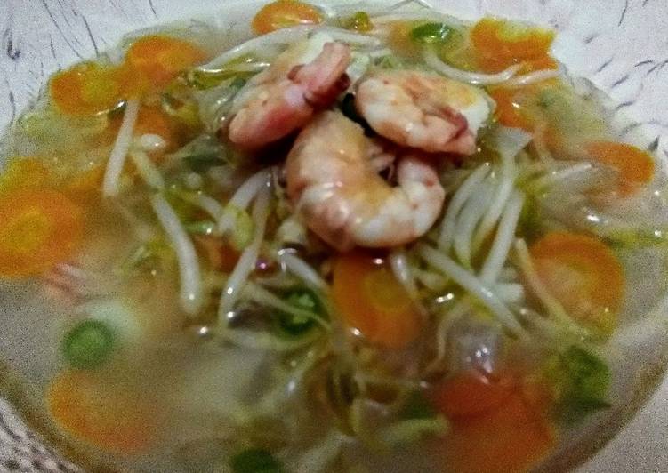 Resep Tumis Toge  mix Wortel  dan Udang with Magicom Ala 