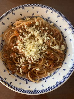 Una foto de Spaghetti en salsa bolognesa