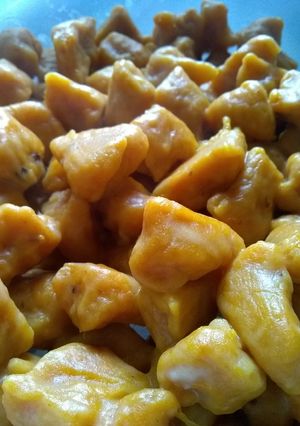 Una foto de Ñoquis de calabaza