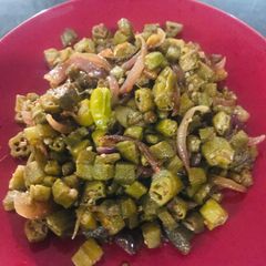 A picture of Quick bhindi fry.