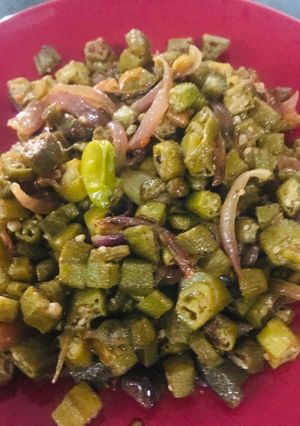 A picture of Quick bhindi fry.