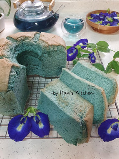 Foto resep 527. Chiffon Cake Bunga Telang