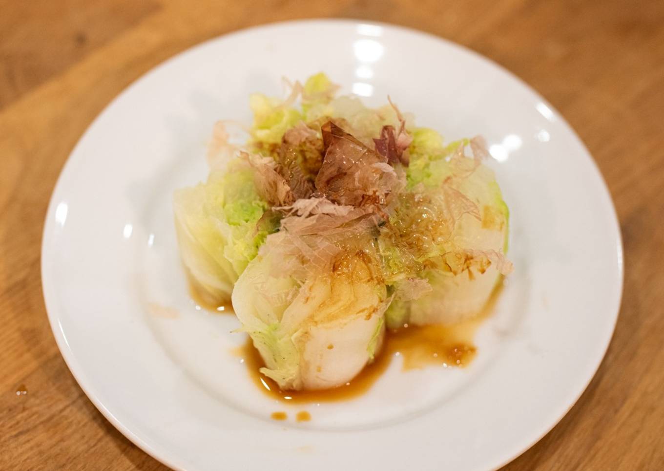 Chinese cabbage Ohitashi : boiled Chinese cabbage