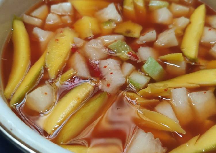 Resep Asinan Buah Mangga Bengkuang Cepat