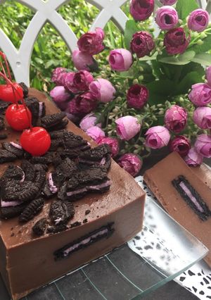 Foto resep Puding Brownis Oreo