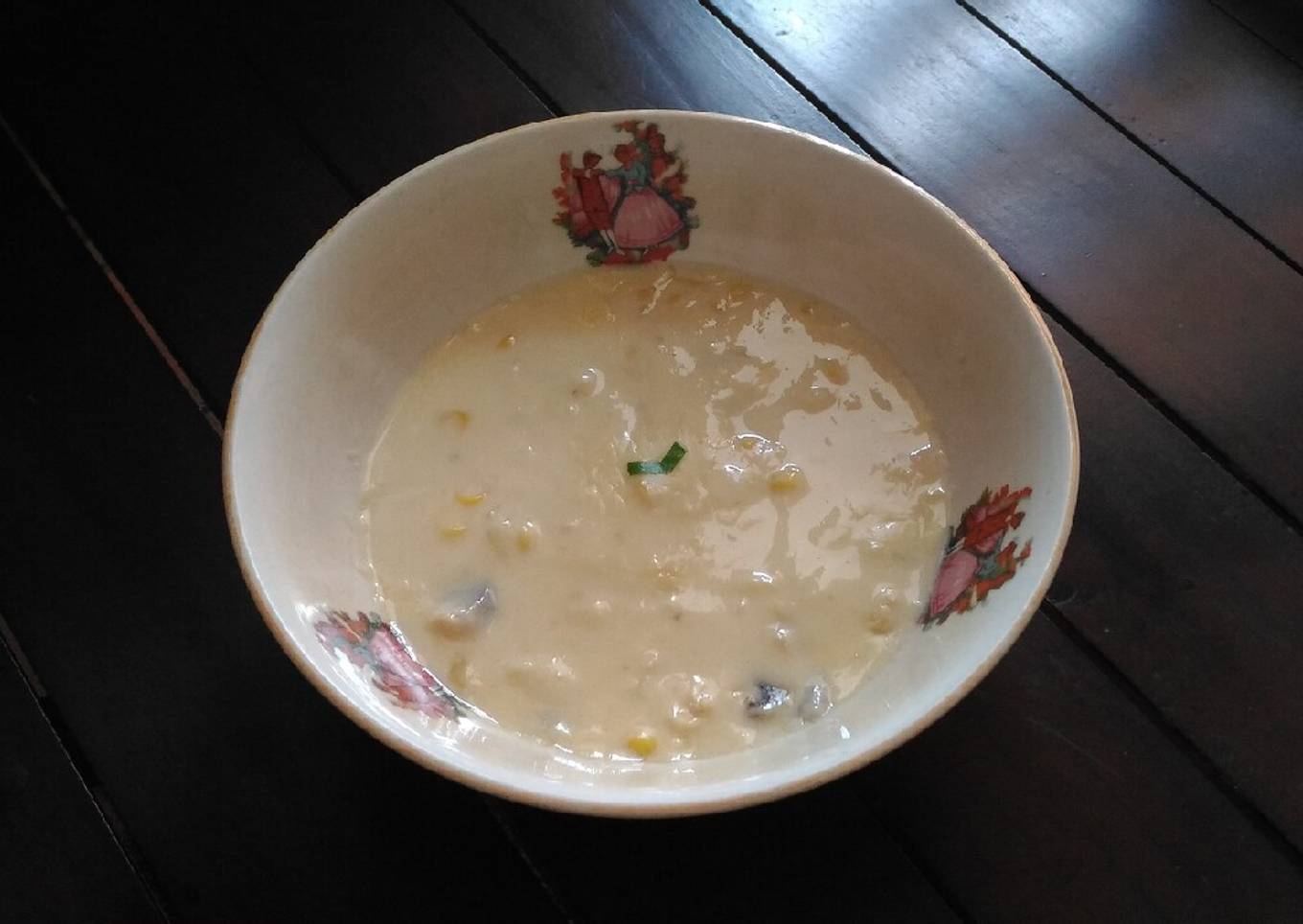 Sup Krim (Jagung, Ayam dan Jamur)