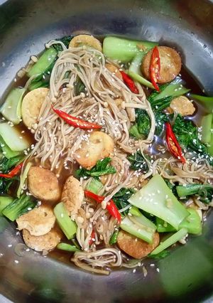 Foto resep Tofu cah Enoki
