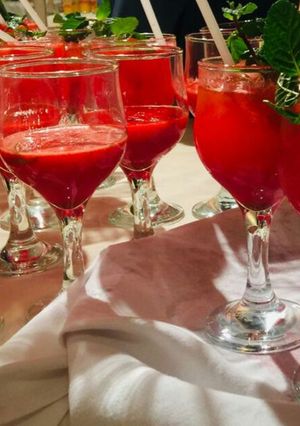 A picture of Pomegranate Lemonade #RamzanKiTayari.