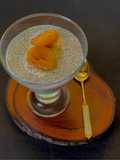 Chia Seeds Pudding with Apricot compote