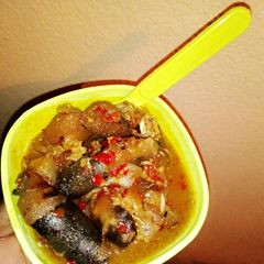 Cowtail pepper soup A picture of Cowtail pepper soup.
