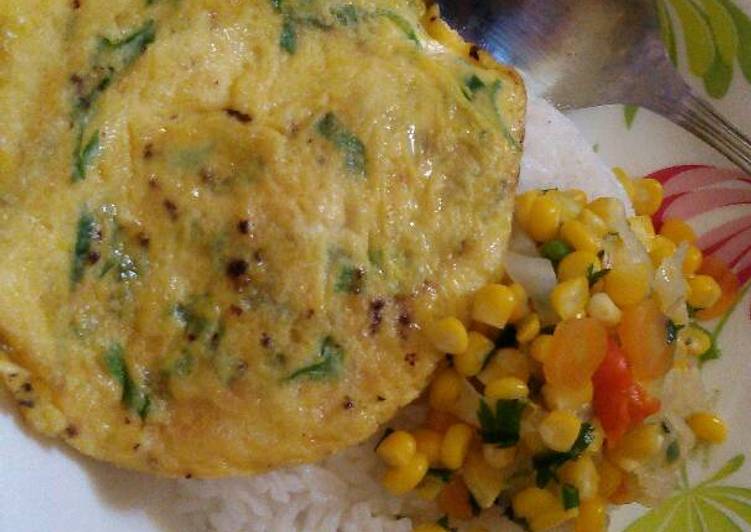 Resep Nasi Sup Jagung Telur Dadar, Menggugah Selera