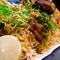 A picture of Chicken Biryani.