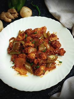 मशरूम चिल्ली (mushroom chilli recipe in Hindi) रेसिपी मुख्य फोटो