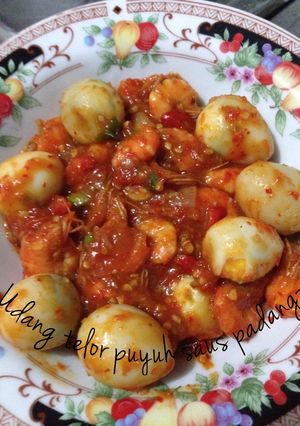 Foto resep Udang Telur Puyuh Saus Padang
