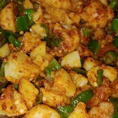 Potato capsicum vegetable A picture of Potato capsicum vegetable.