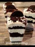 Oreo-Mousse in Gläsern