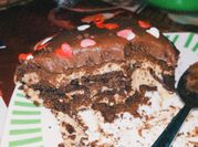 Una foto de chocotorta rectangular