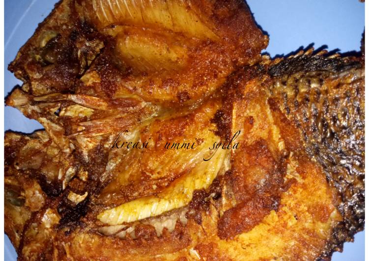 Ikan nila goreng super praktis