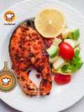 Salmon Paprika With Salad Dressing (Eat Clean)