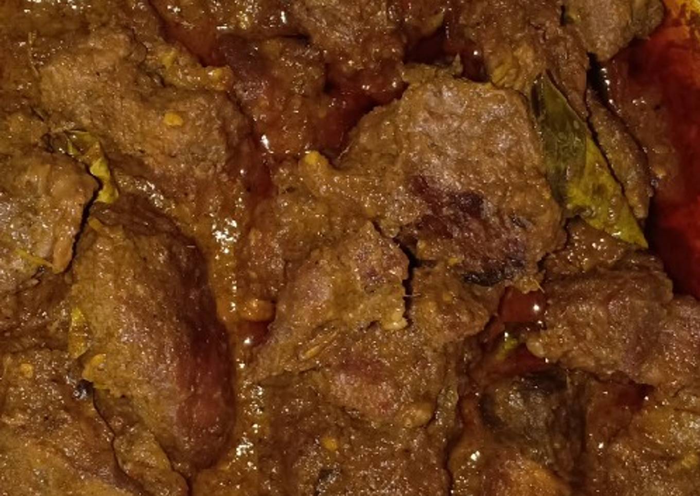 Rendang Daging Sapi Khas Minang Padang