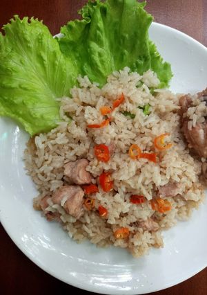 Foto resep Nasi ayam ricecooker
