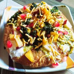 A picture of Fruits and dry fruits kachori.