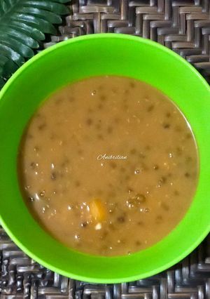 Foto resep Bubur kacang ijo+singkong