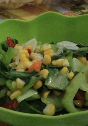 Foto resep Tumis baby pakcoy dan jagung manis