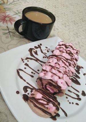 A picture of Pink Swiss Roll🍥.