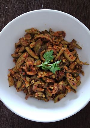 A picture of Spiny gourd bhaji (Kankoda).