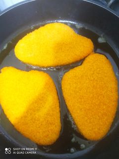 عکسی از دستور شنیسل مرغ😍