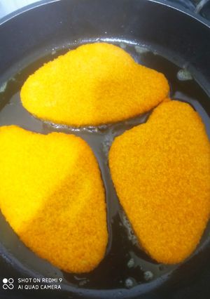 عکسی از دستور شنیسل مرغ😍