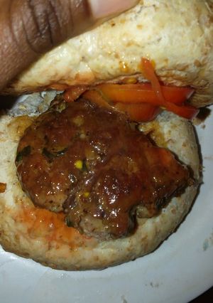 A picture of Beef burger.