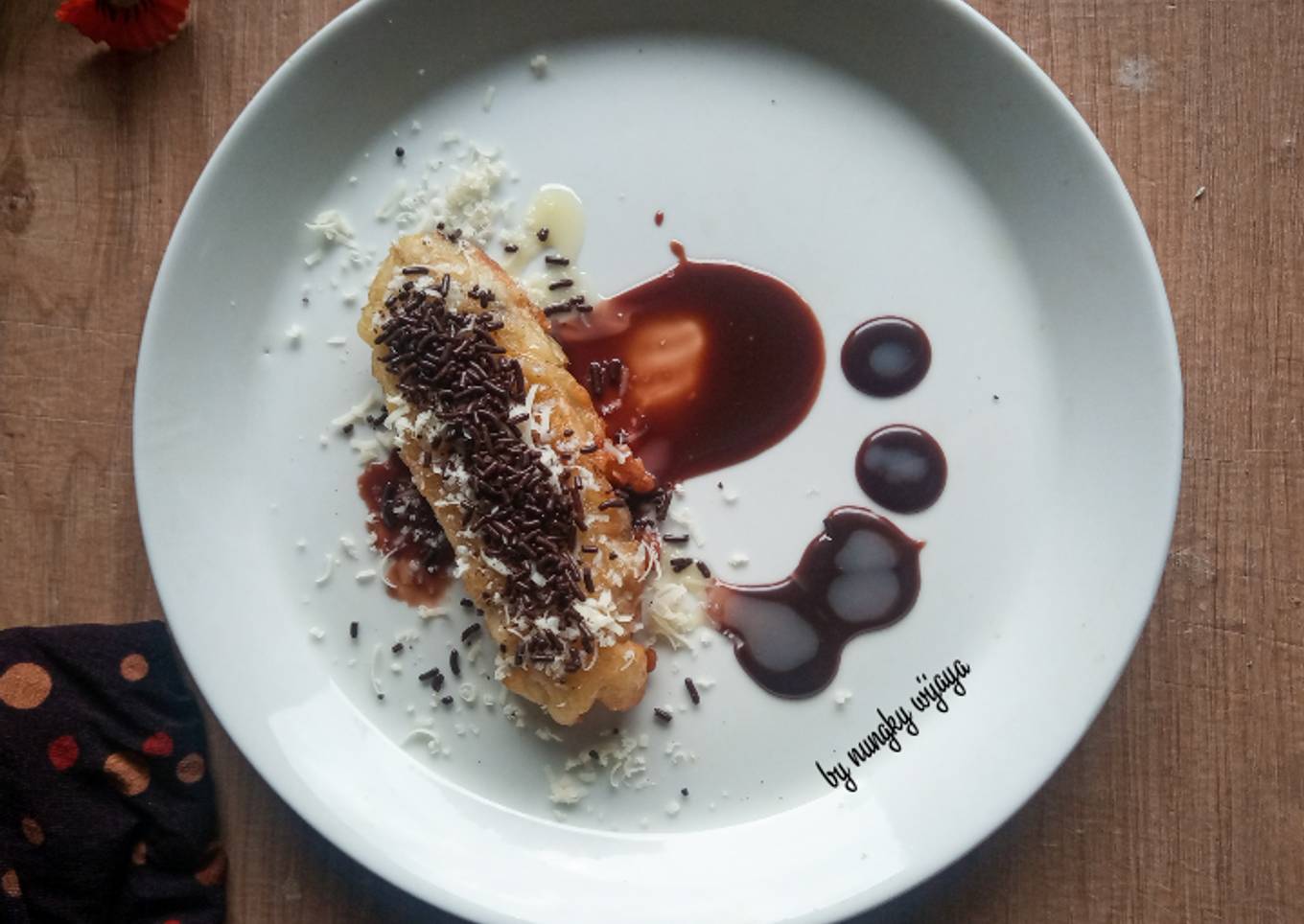 Pisang owol coklat susu keju