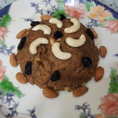 A picture of Brown Wheat flour halwa (kankecha sheera).