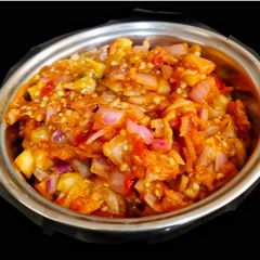 A picture of Baingan Bharta.