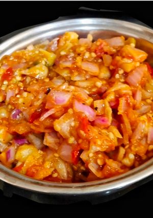 A picture of Baingan Bharta.