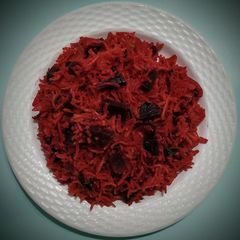 A picture of Beetroot Biryani pulao.